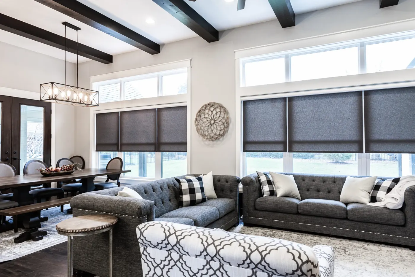 Custom shades measured and installed in Noblesville